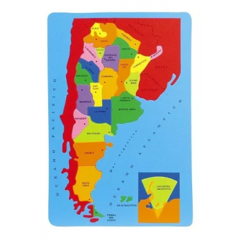 Mapa Argentina en goma eva
